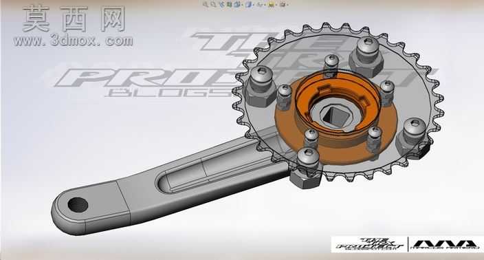 eBike右曲柄44/44/32牙随心所欲Chainwheel
