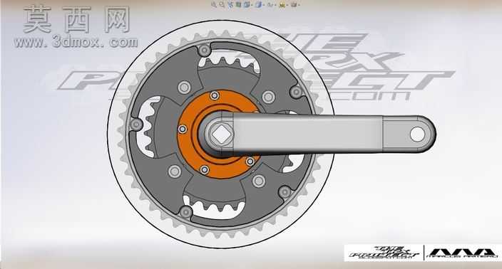 eBike右曲柄44/44/32牙随心所欲Chainwheel