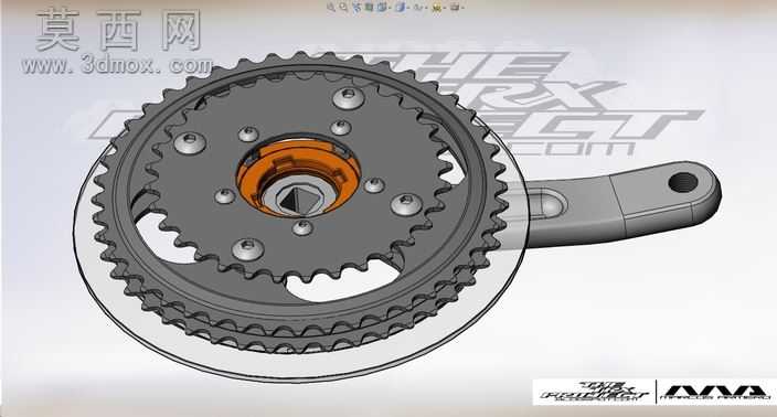eBike右曲柄44/44/32牙随心所欲Chainwheel