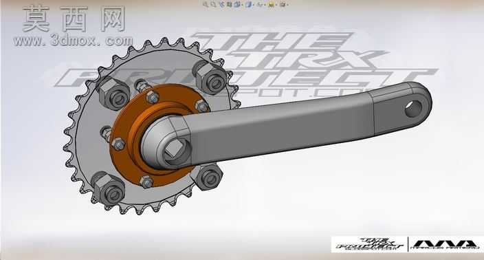 eBike右曲柄44/44/32牙随心所欲Chainwheel