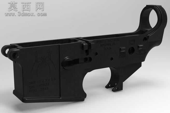 AR-15低与一步一步的例证