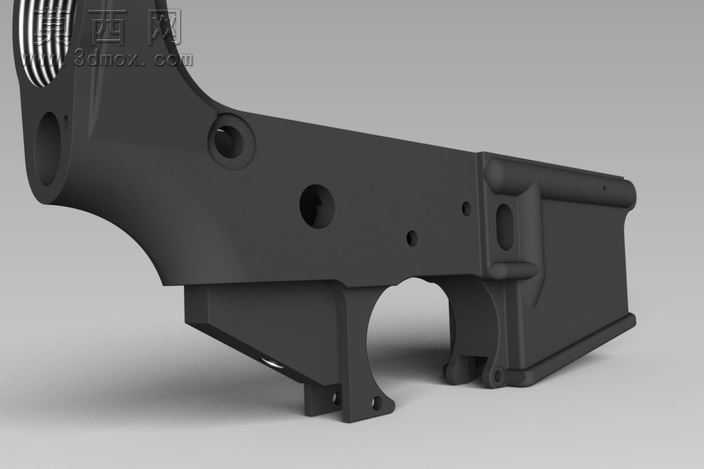 AR-15低与一步一步的例证