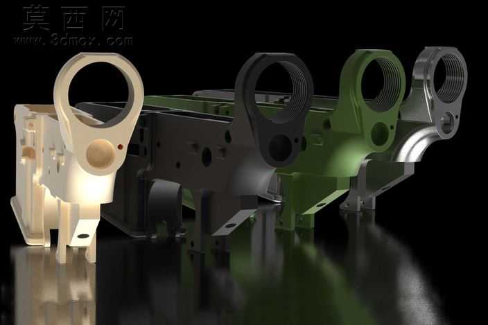 AR-15低与一步一步的例证