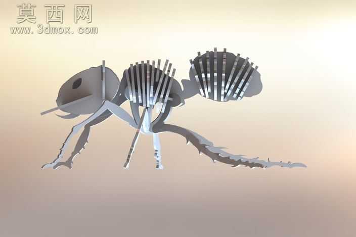 火蚂蚁、昆虫、蚂蚁、bug、3d模型、益智、钣金件、metalcraftdes