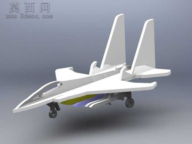 F-15D���·ɻ�ҵ��ֿ��ˡ�3dƴͼ��metalcraftdesign
