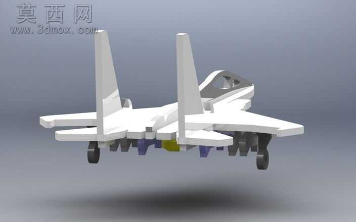 F-15D���·ɻ�ҵ��ֿ��ˡ�3dƴͼ��metalcraftdesign

