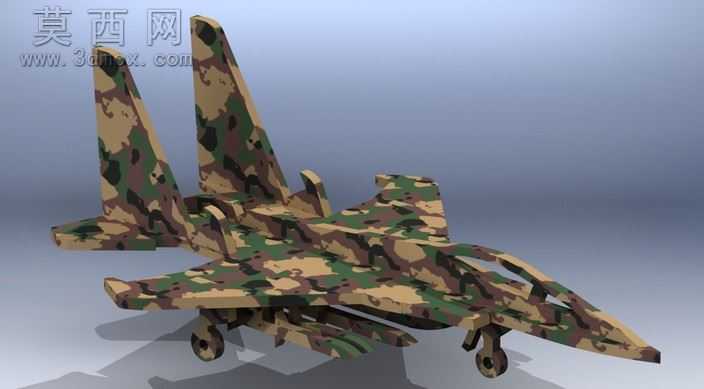 F-15D���·ɻ�ҵ��ֿ��ˡ�3dƴͼ��metalcraftdesign
