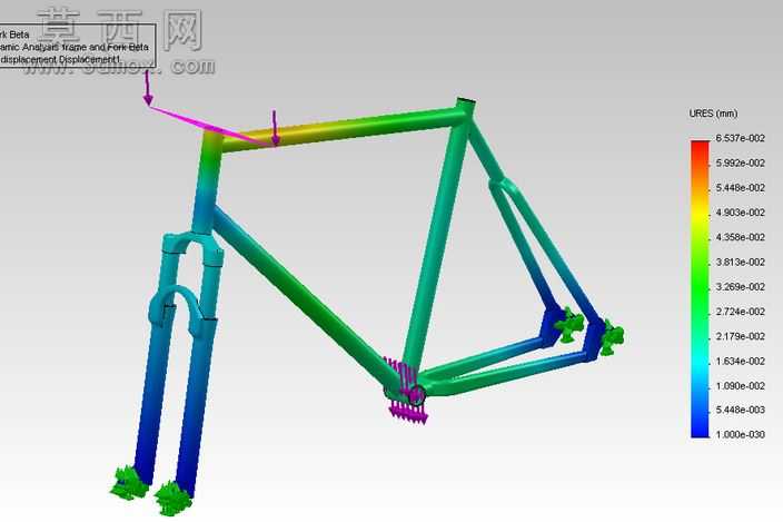 线性动态的自行车架|SolidWorks工程