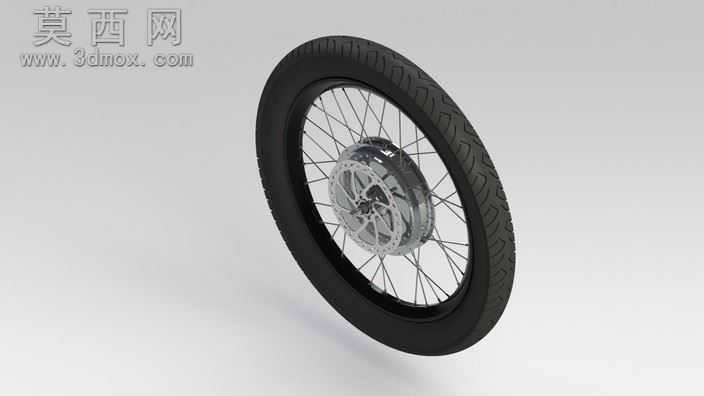 自行车-后轮总成-24"rim、3"轮胎、CrystalyteHT轮毂电机和203