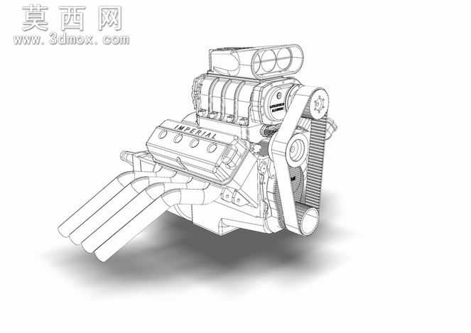 大块HemiV8机械增压器与