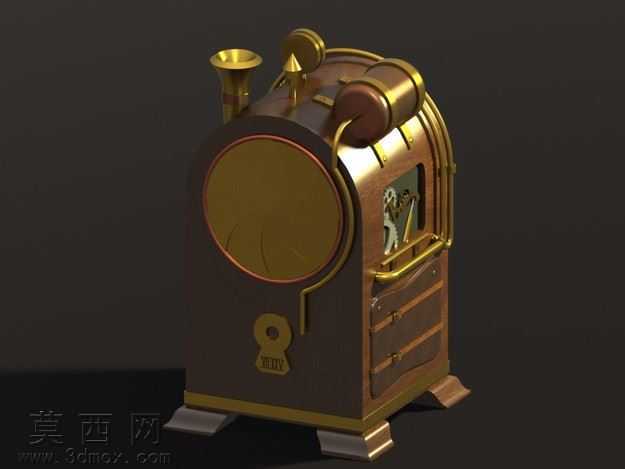 蒸汽朋克时钟拼图框w/指南针