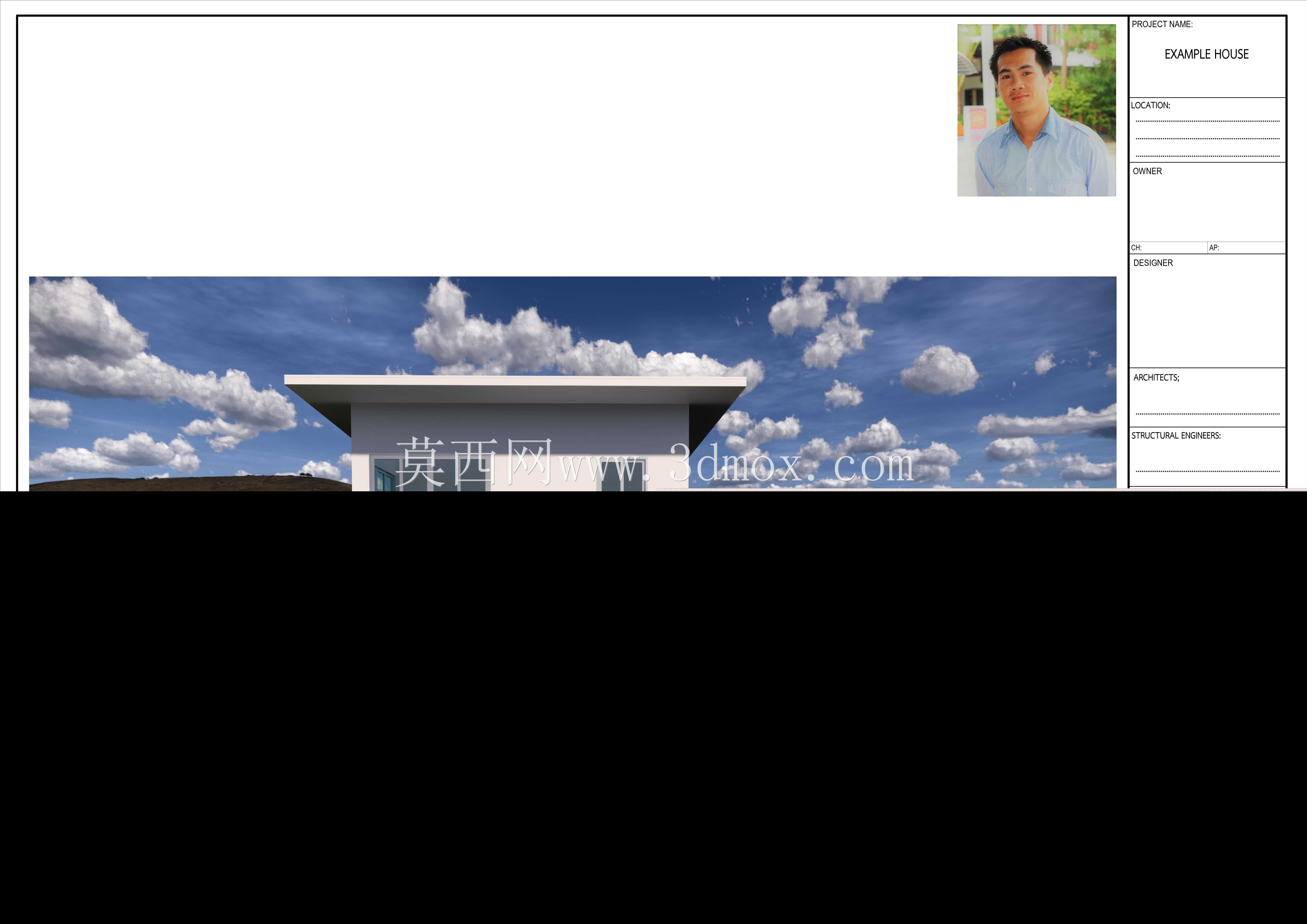 SANGWAN的REVIT 2019_现代住宅01