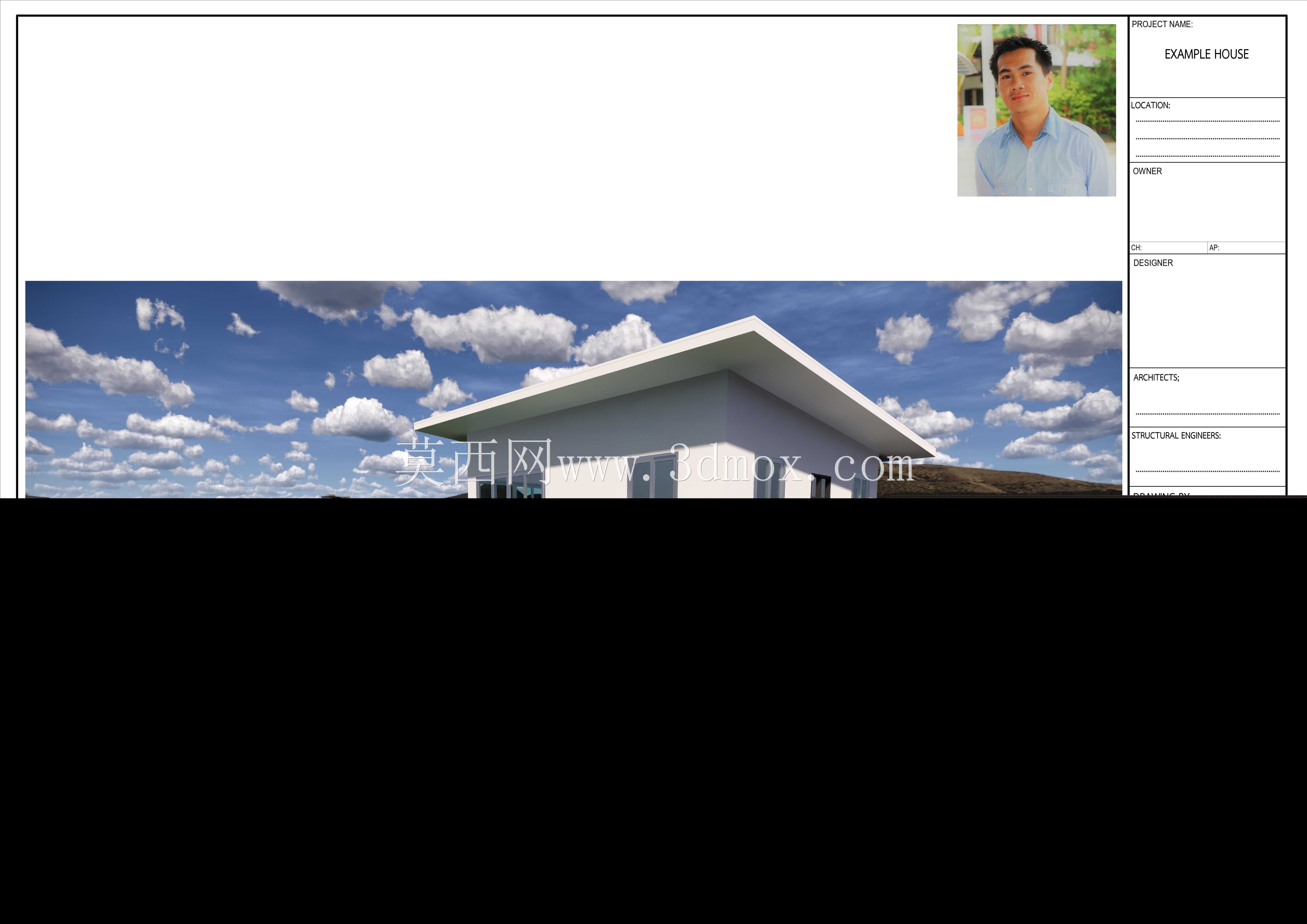 SANGWAN的REVIT 2019_现代住宅01