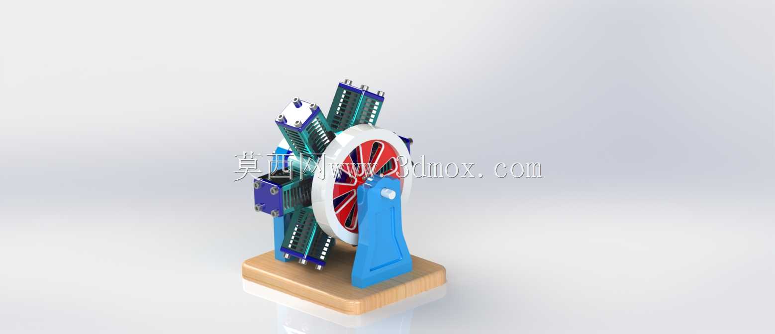 气动6缸径向发动机