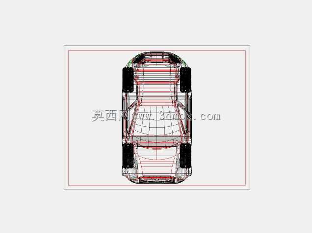 autocad中的汽车三维模型