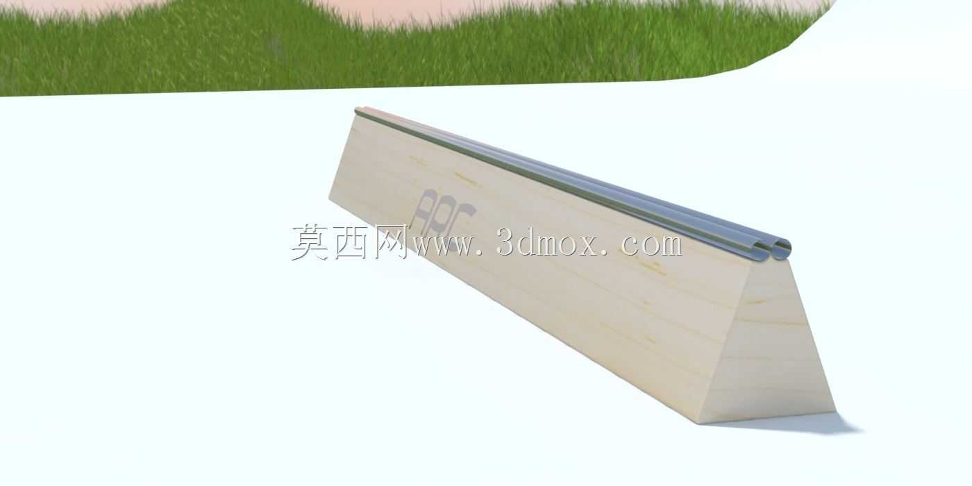 带14'英尺长双圆轨的斜壁架