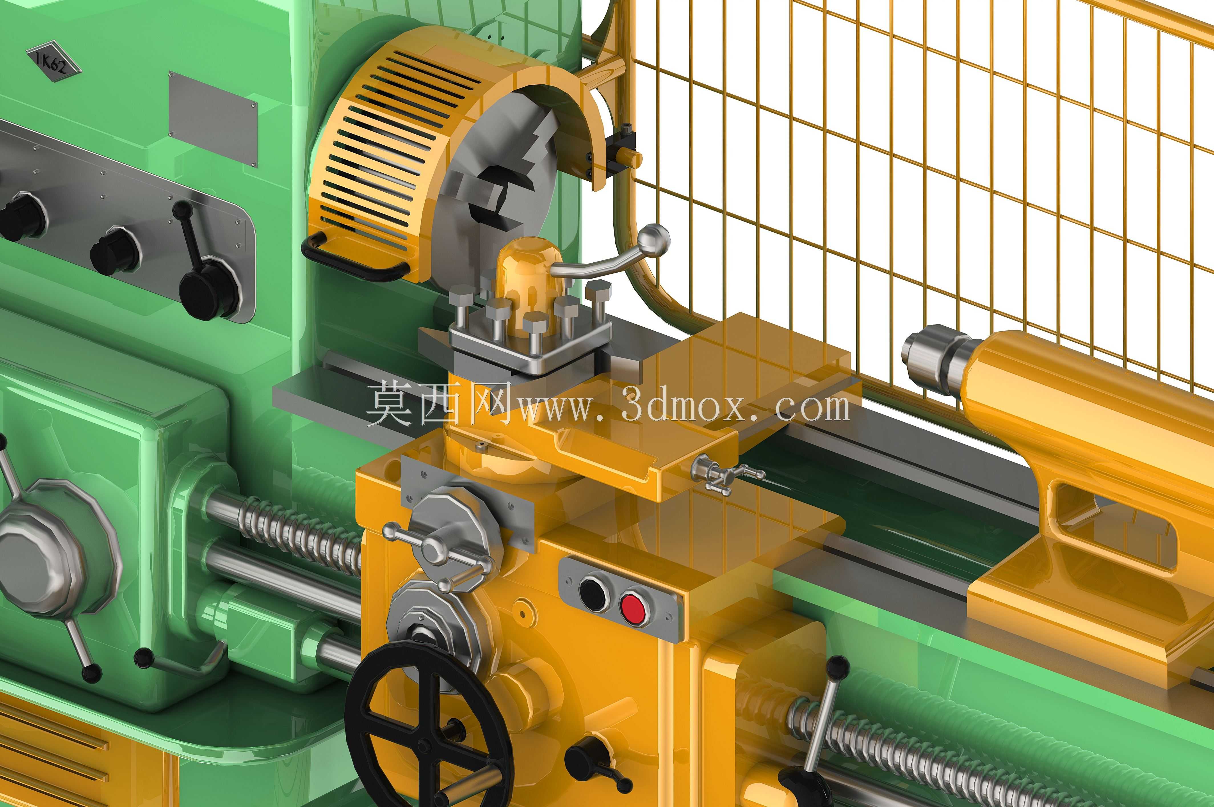 Torna Makinesi 1K62 Torna tezgah?n?n 3D dijital model?izimi