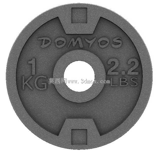 domyos牌哑铃盘1kg