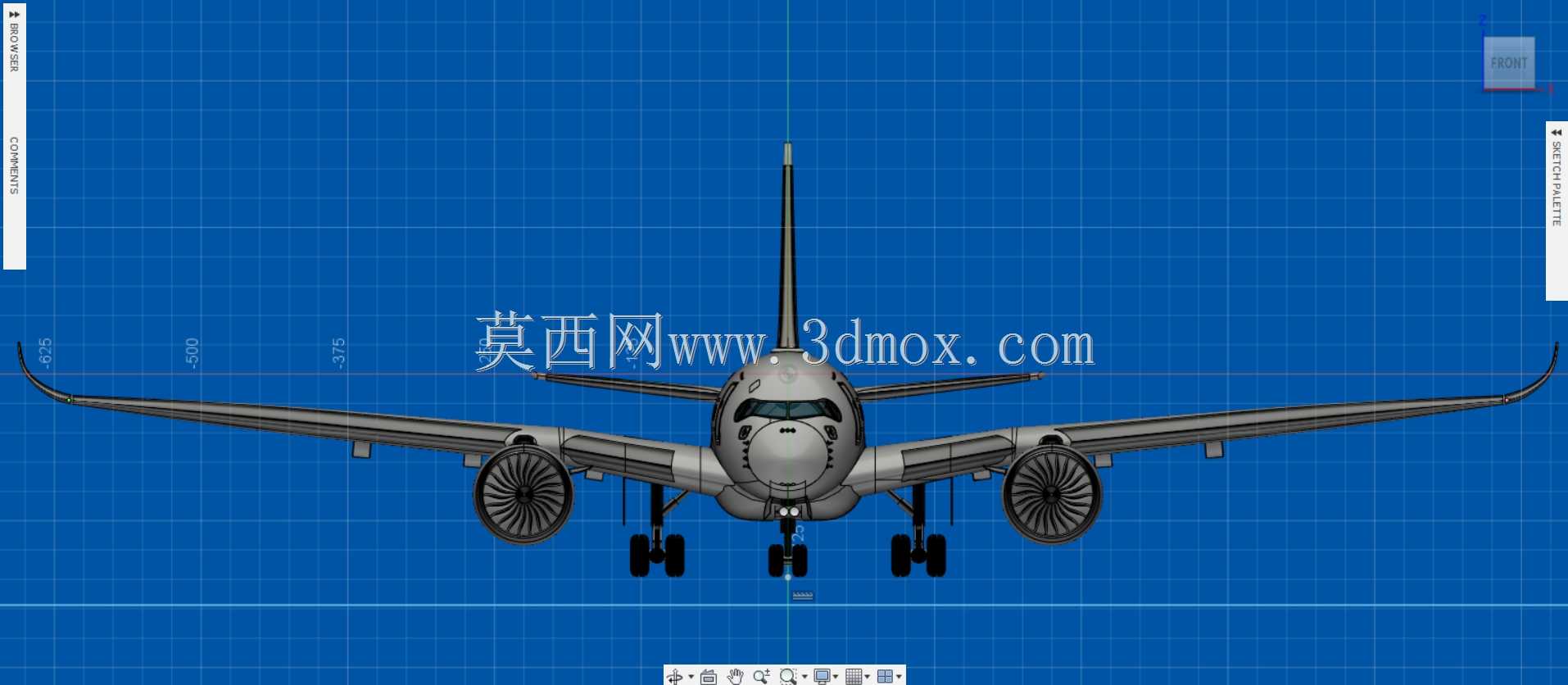 ���пͳ�A350-900�����ں��ս�ģ��3D��ӡ��