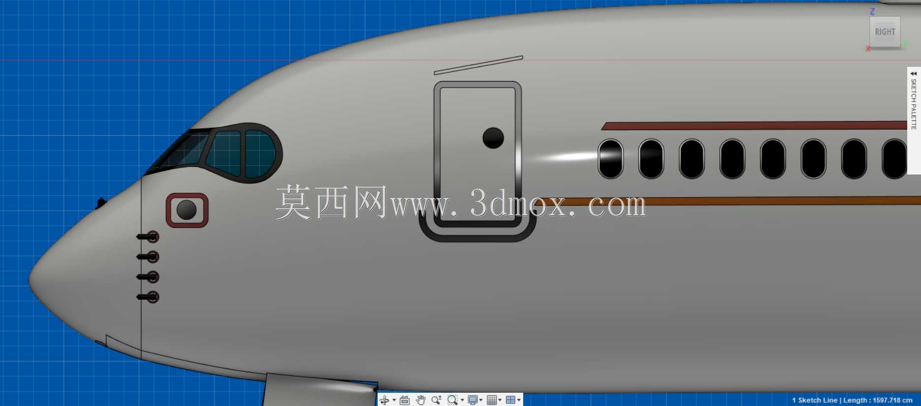 ���пͳ�A350-900�����ں��ս�ģ��3D��ӡ��