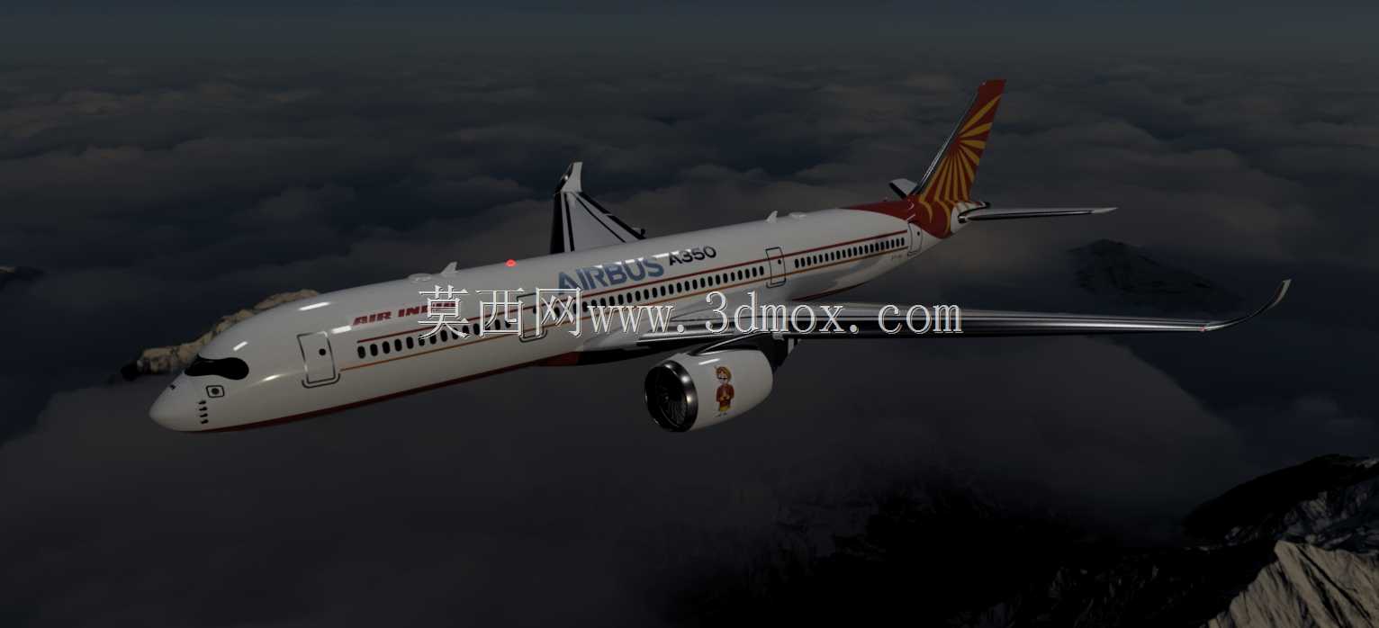 ���пͳ�A350-900�����ں��ս�ģ��3D��ӡ��