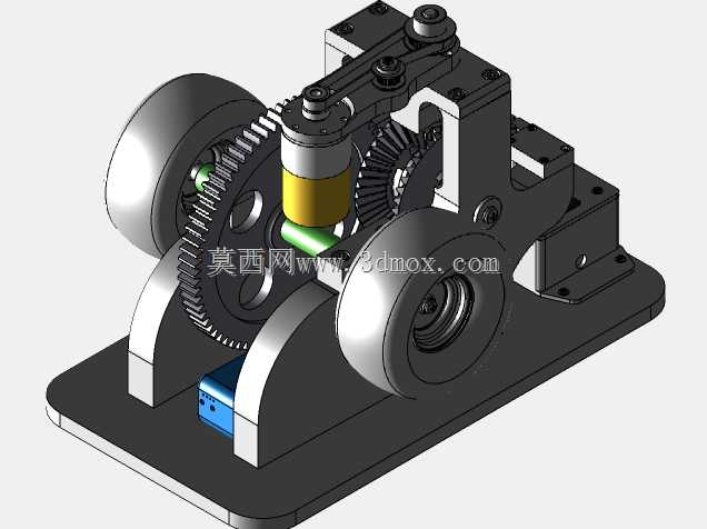 变速驱动桥-骑马式割草机型号-3D可打印