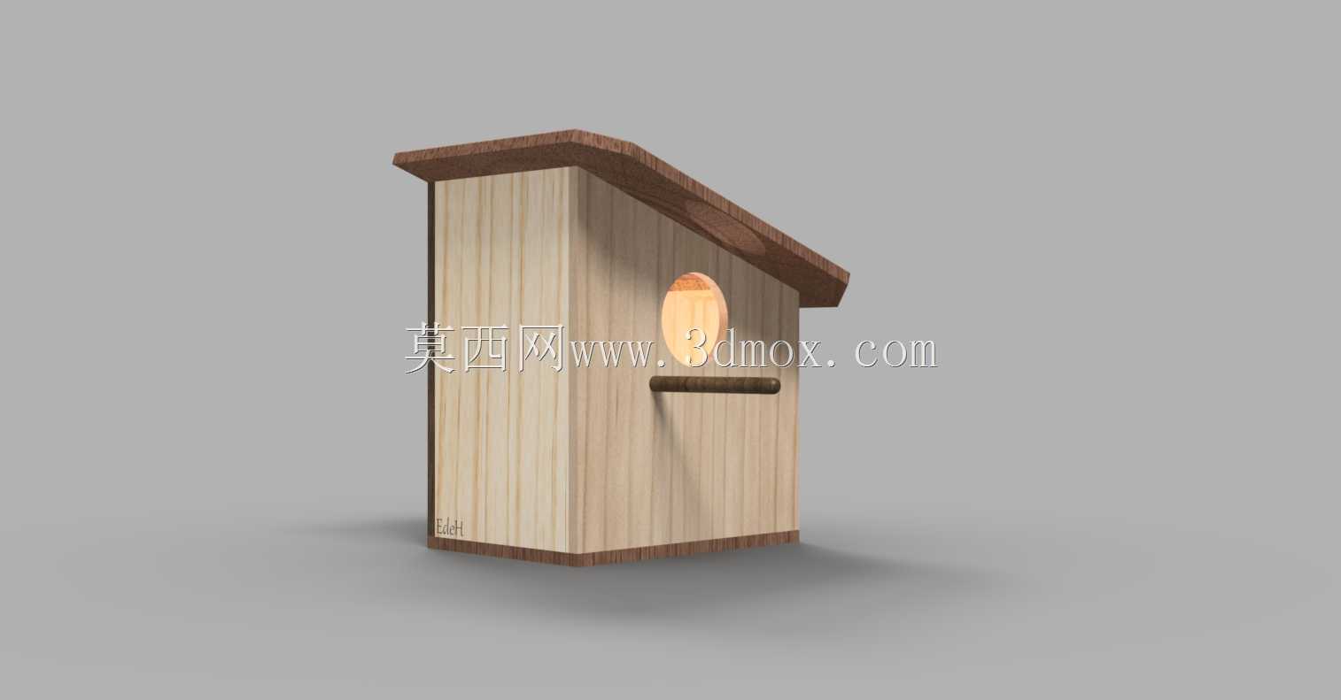 Nestkast schuin dak|Birdhouse屋顶