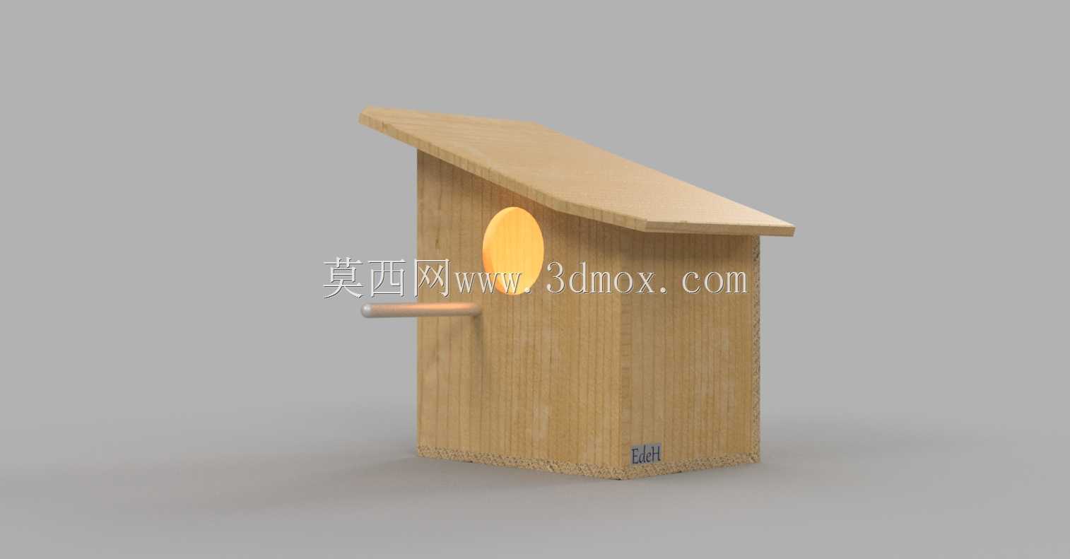 Nestkast schuin dak|Birdhouse屋顶