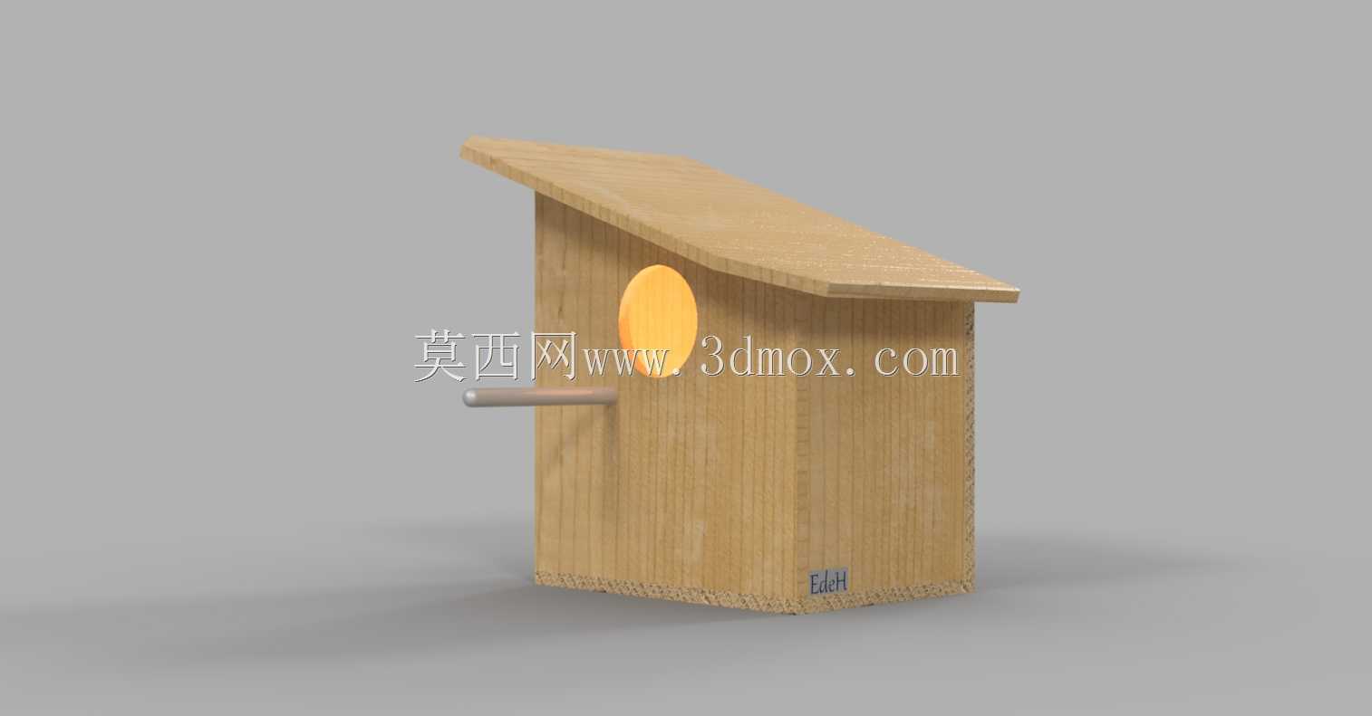 Nestkast schuin dak|Birdhouse屋顶