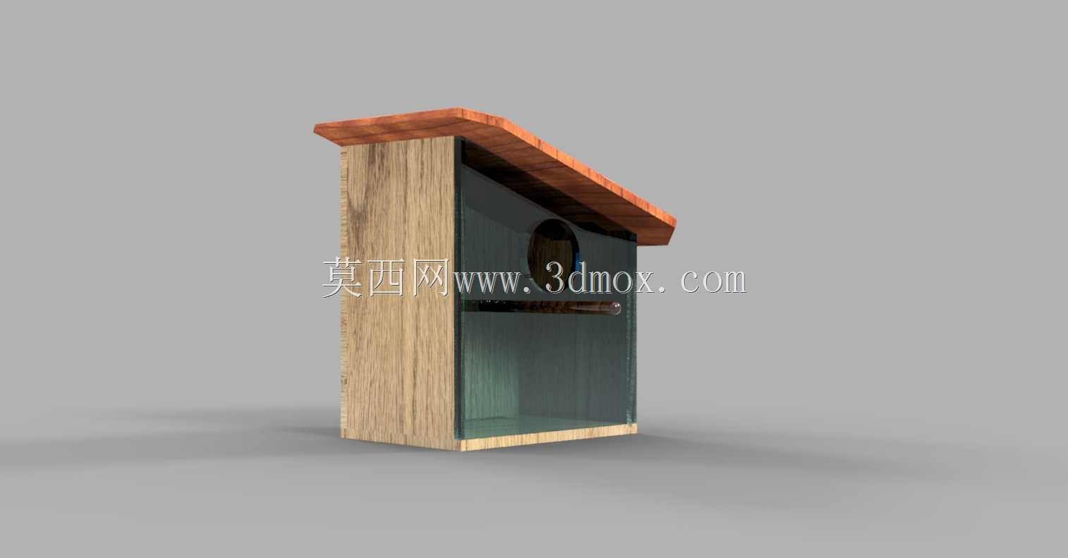 Nestkast schuin dak|Birdhouse屋顶