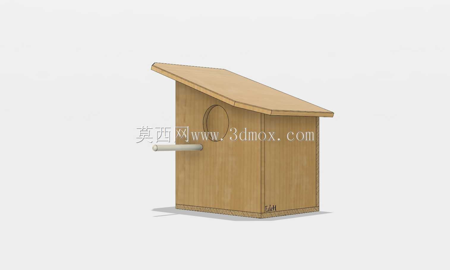 Nestkast schuin dak|Birdhouse屋顶