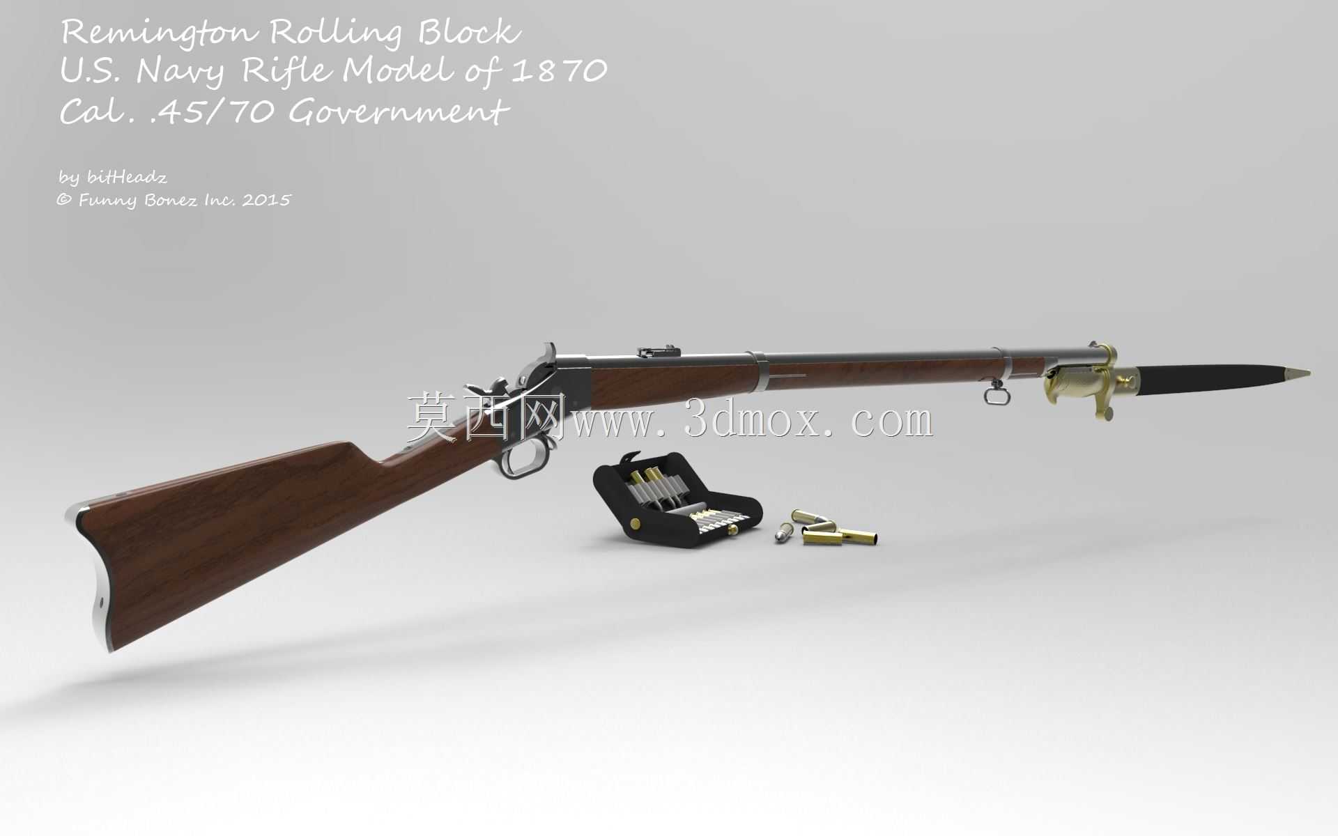 1870 Cal.美国海军步枪型号。45/70政府
