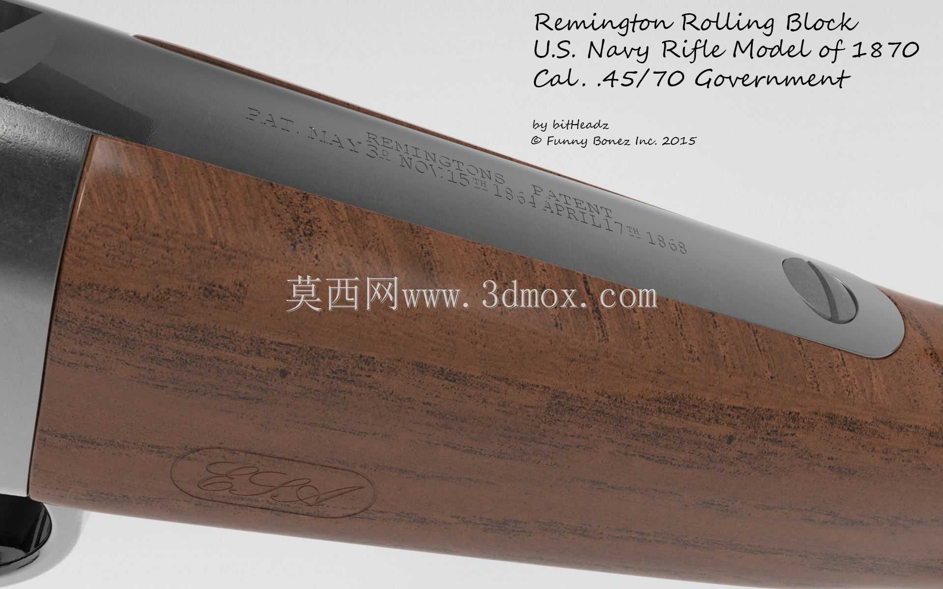 1870 Cal.美国海军步枪型号。45/70政府