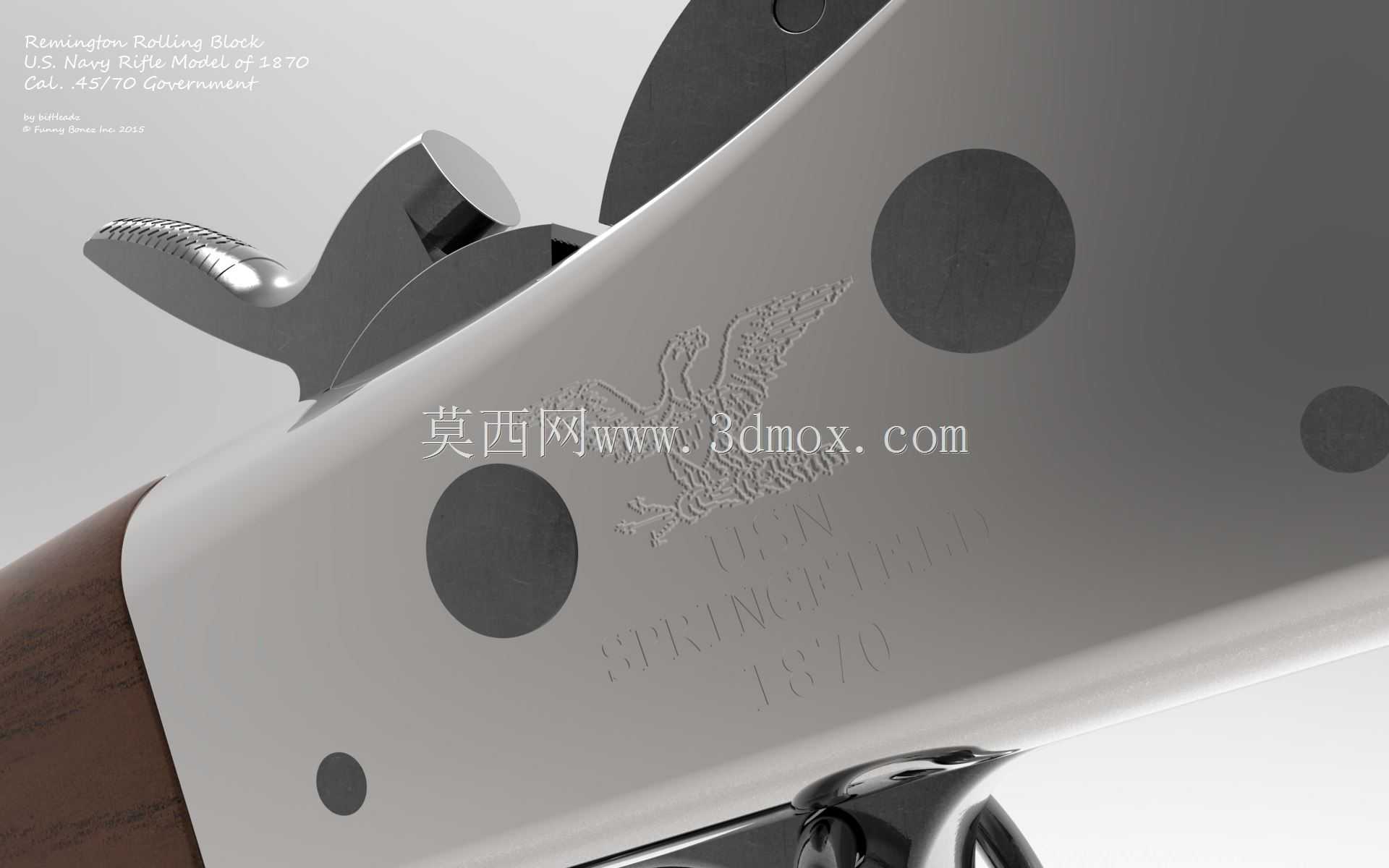 1870 Cal.美国海军步枪型号。45/70政府