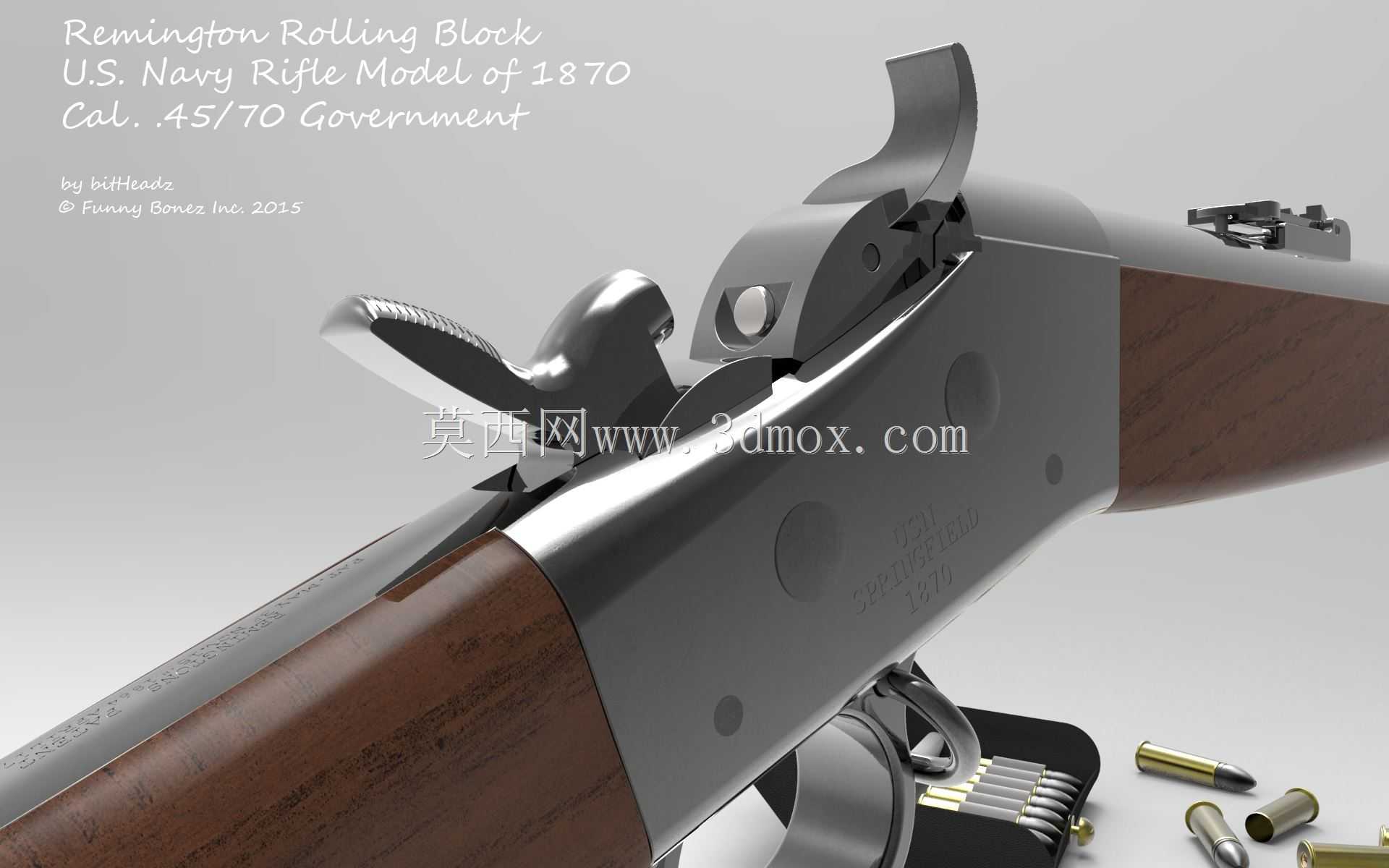 1870 Cal.美国海军步枪型号。45/70政府