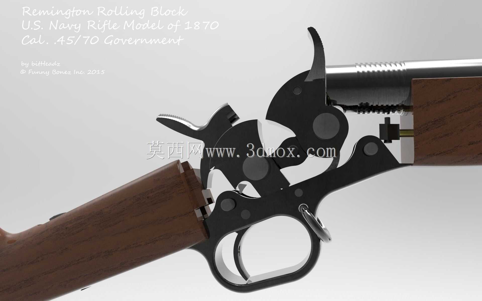 1870 Cal.美国海军步枪型号。45/70政府
