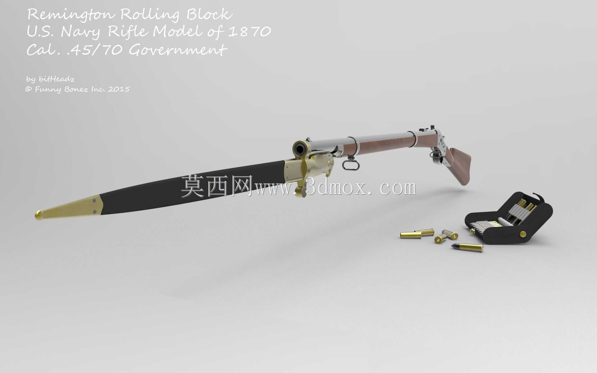 1870 Cal.美国海军步枪型号。45/70政府