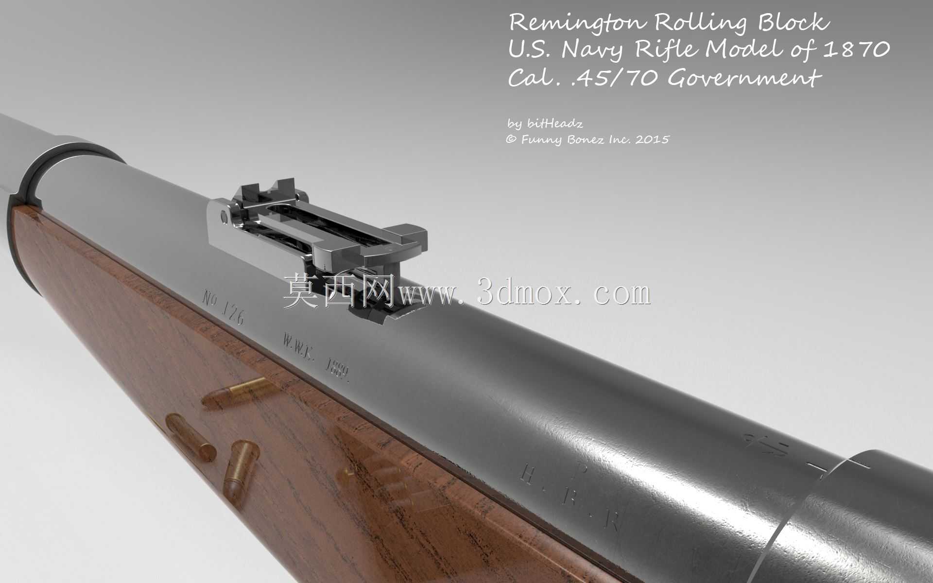 1870 Cal.美国海军步枪型号。45/70政府