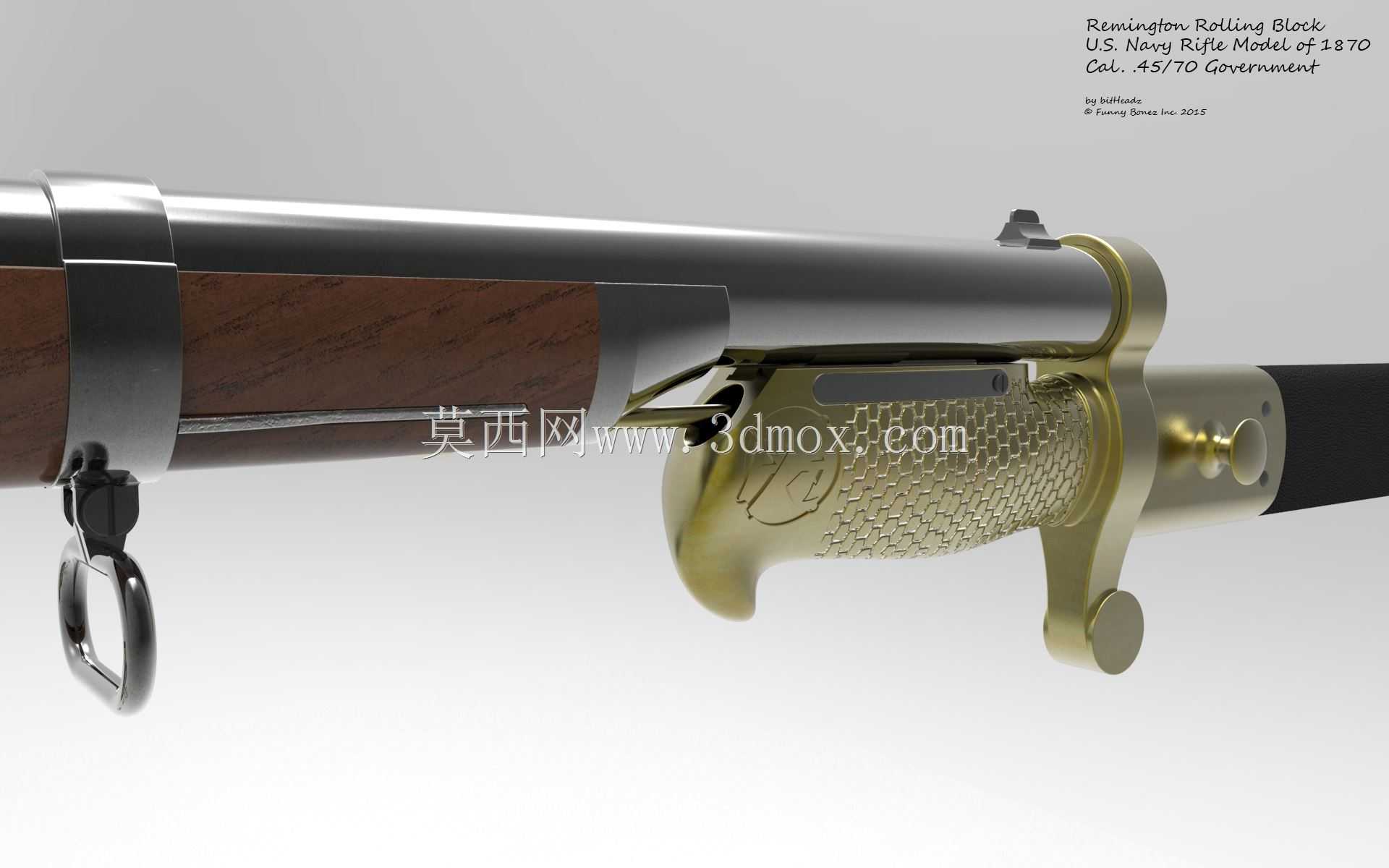 1870 Cal.美国海军步枪型号。45/70政府