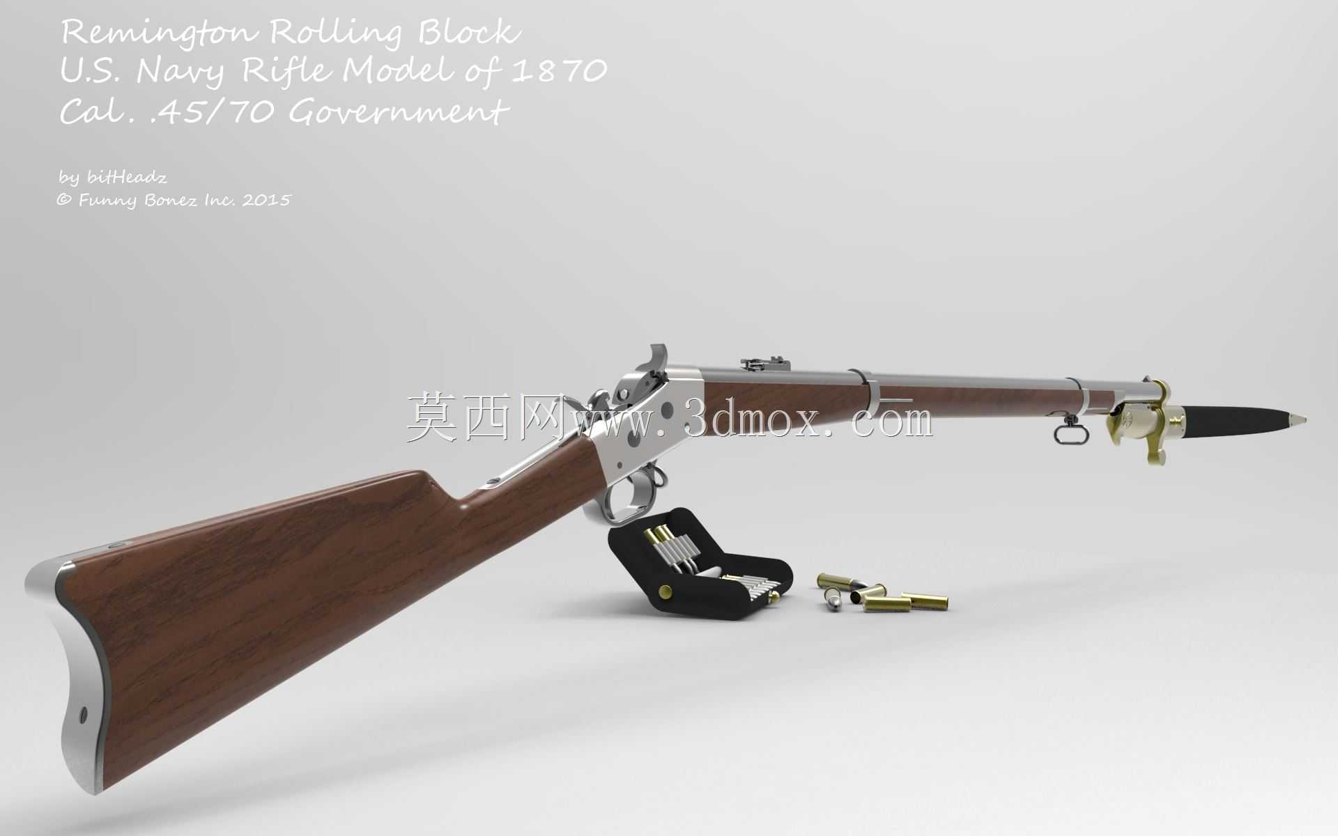 1870 Cal.美国海军步枪型号。45/70政府