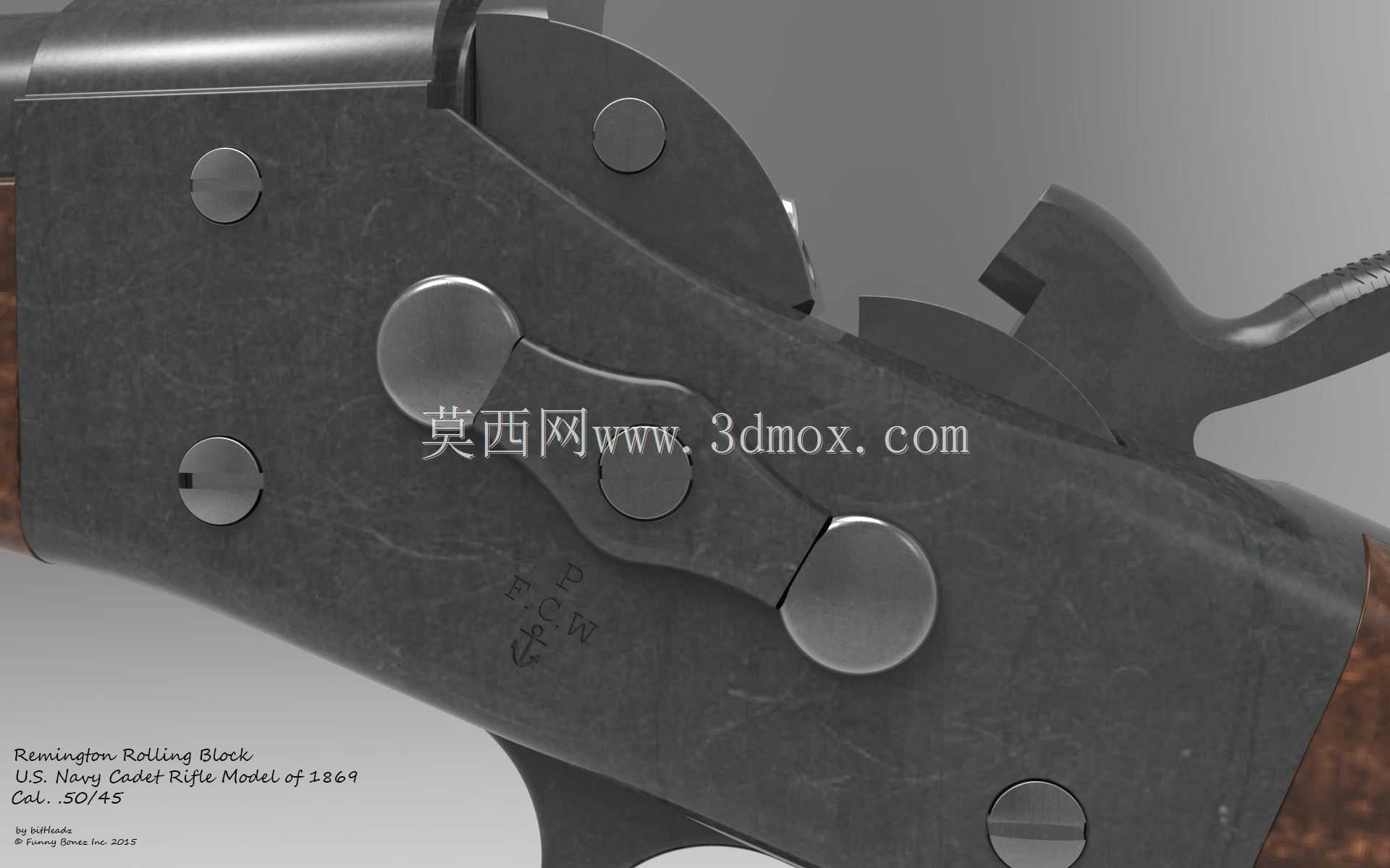 美国海军学员步枪型号1869 Cal。50/45