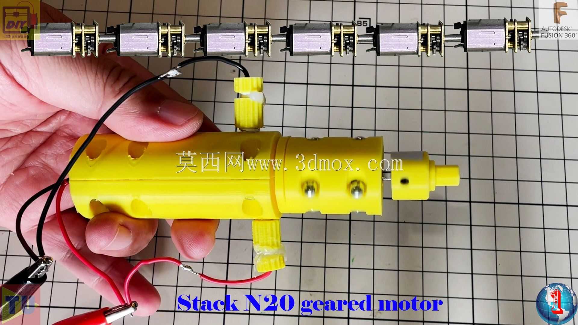 Stack N20齿轮电机(在不降低扭矩的情况下提高速度,世界首次尝试)