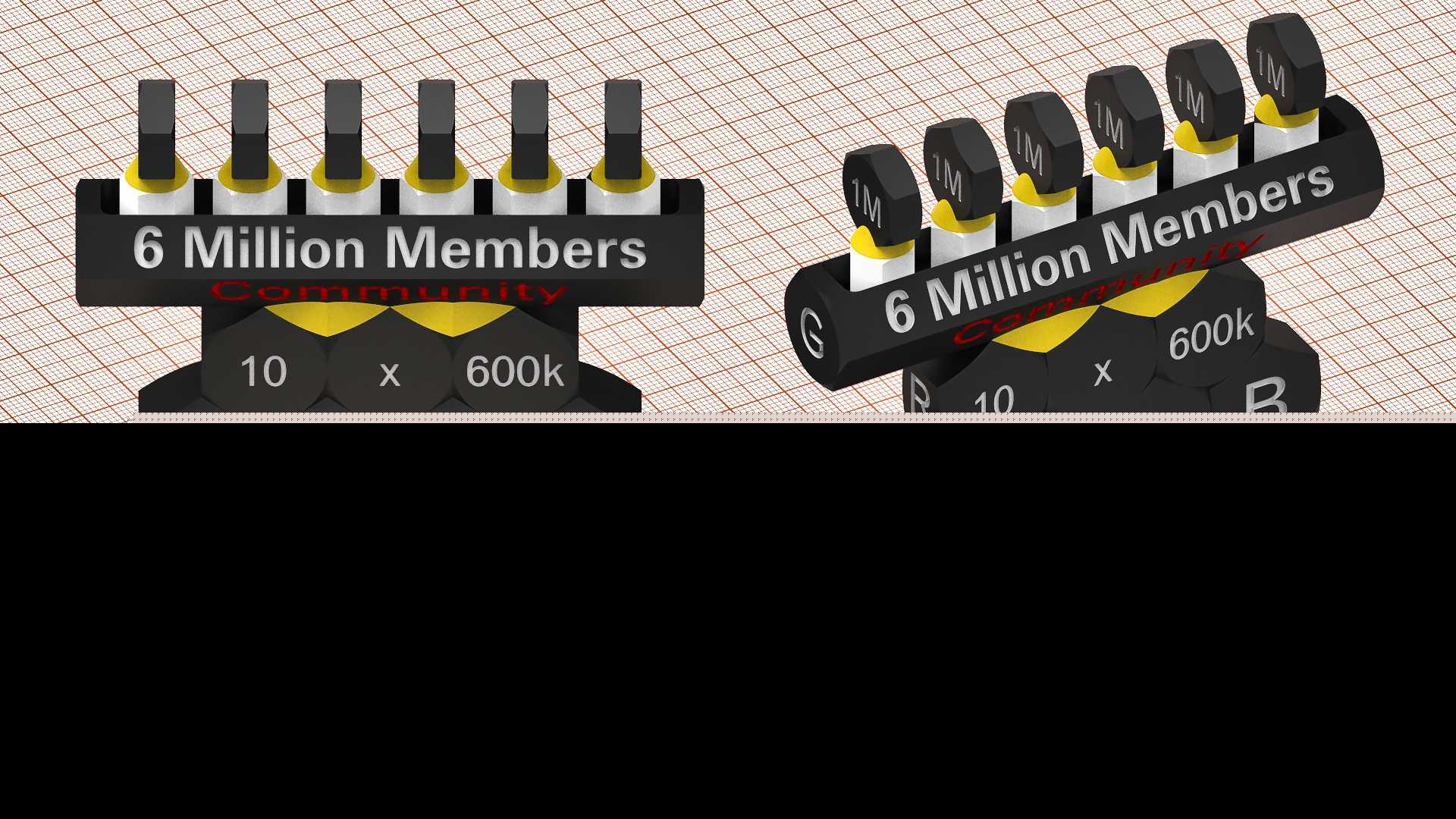 600万会员奖杯(蜂窝结构)