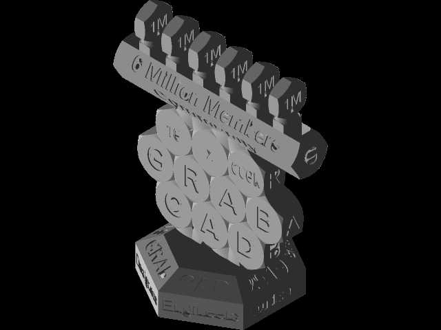 600万会员奖杯(蜂窝结构)