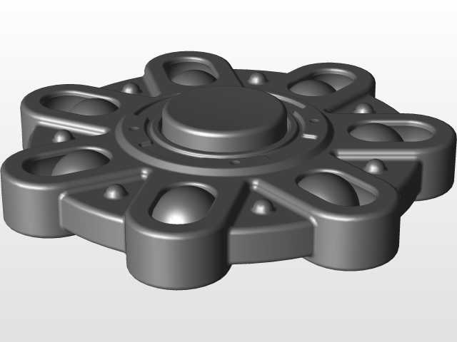带有可移动球的Fidget旋转器