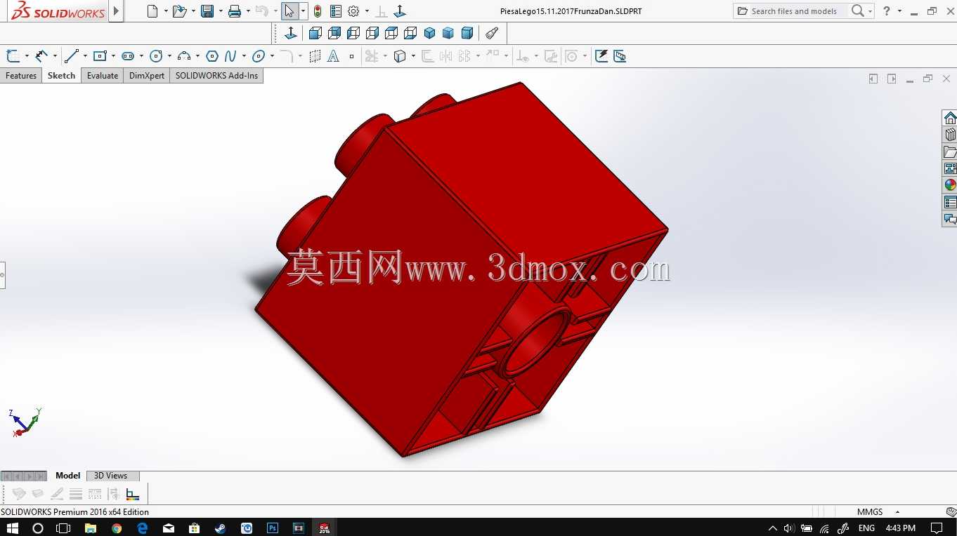 2x2方形乐高积木砖