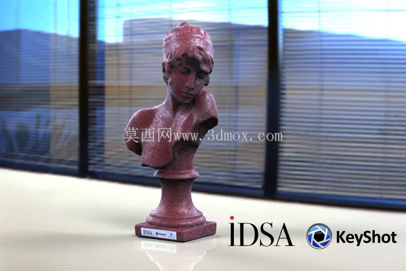 Idsa渲染挑战(心烦意乱的女士)