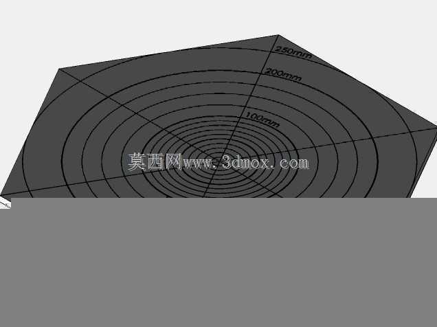 图纸比例-250mm同心六边形