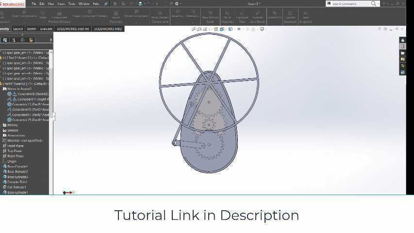 solidworks中的便携式手动风扇项目