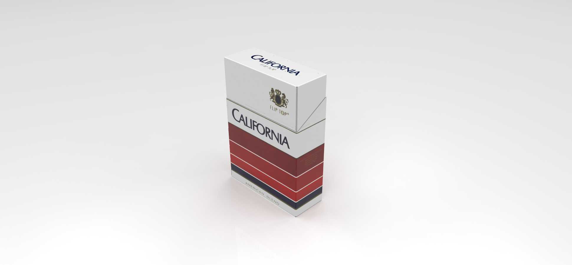 加州翻盖香烟盒